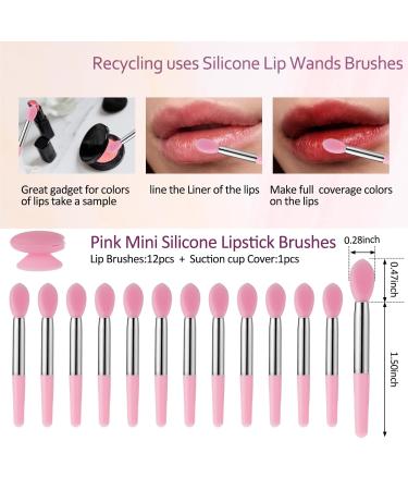 Shop WLLHYF 12PCS Silicone Lip Brush Set | Professional Makeup Tools for Lipstick Eyeshadow & Face Masks - Perfect for Beauty Enthusiasts - Buy Online on GoSupps.com