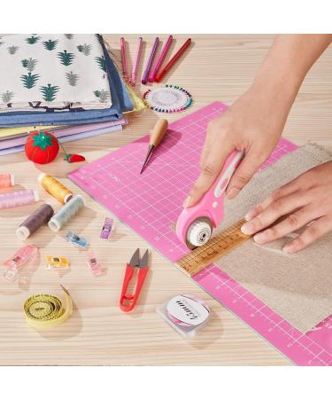 Headley Tools 12x18 Inch Self Healing Cutting Mat - Double Sided 5-Ply Gridded A3 Cutting Board for Craft, Fabric, Quilting, Sewing, Scrapbooking - Pink/Dark Purple - Buy Online on GoSupps.com