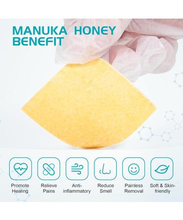 Buy Manuka Honey Calcium Alginate Wound Dressing | Medical Grade Wound Care Bandages - 2x2 Pack of 10 - High Absorbency - Buy Online on GoSupps.com