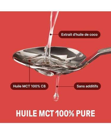 BRAINEFFECT Huile MCT 100% C8 - Qualit allemande - Huile C8 pure (sans C10) issue d'extrait de noix de coco de premi re qualit - 500 ml 500 ml (Lot de 1) - Buy Online on GoSupps.com