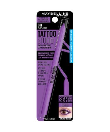 Maybelline Tattoo Studio Long-Lasting Sharpenable Gel Eyeliner Pencil - Purple Pop - 0.04 oz - Buy Online on GoSupps.com