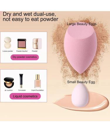 Beauty Sponge Blender Beauty Set Blender Sponges - Concealer Sponge Facial Makeup Beauty Sponges for Cream Powder Application Purple - Buy Online on GoSupps.com