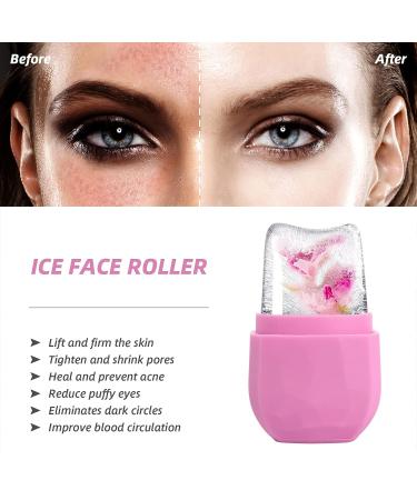 Facial Ice Roller and Mold for Skin Tightening and Brightening - Pink - Buy Online on GoSupps.com