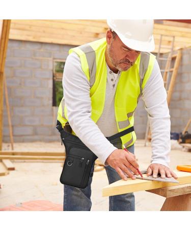 Buy Multi-Purpose Black Leg Bag Pocket for Men & Women | Drop Leg Belt Pockets for Outdoor & Motorcycle Trips - Buy Online on GoSupps.com