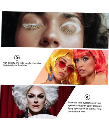 CRILSTYLEO 3 Pairs 3d False Eyelashes Party Eyelashes Fake Eyelashes Cosplay Eyelashes Women Eyelashes Performance Eyelashes Colored Eyelashes Halloween Eyelash - Buy Online on GoSupps.com