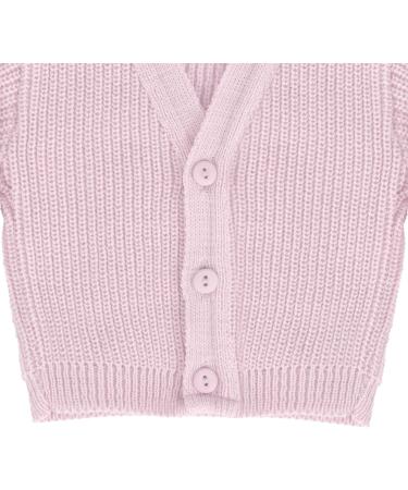 Pink Newborn Baby Cardigan | Winter Knitwear for Premature Babies | Made in Portugal - Buy Online on GoSupps.com