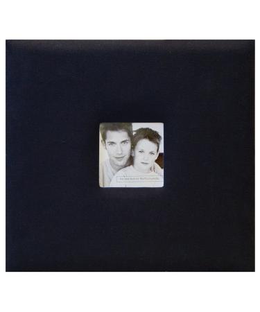 MCS Expandable 10-Page Fabric Scrapbook Album with Photo Opening Cover and 8 x 8 Inch Pages  9.6 x 8.5 Inch  Black
