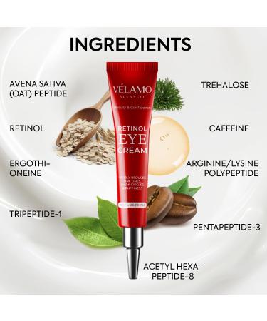 Rapid Reduction Retinol Eye Cream - Instant Wrinkle & Fine Line Relief for Dark Circles Puffiness & Crow's Feet | 1 OZ - Buy Online on GoSupps.com