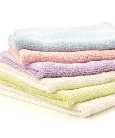 6pc Baby Wash Clothes is Super Soft Velvet Micro-Fibre Wipes are Size Approx: 20 x 20cm