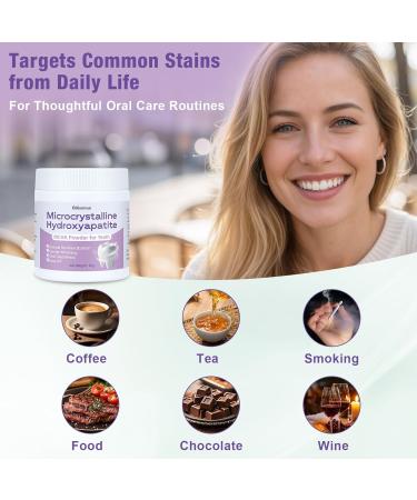 Microcrystalline Hydroxyapatite Powder for Teeth MCHA Tooth Powder Supports Enamel-Friendly & Gentle Whitening Fine Tooth Powder for Enamel Care Easy DIY Oral Care Alternative 30g - Buy Online on GoSupps.com