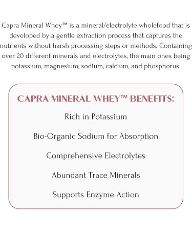 Mt. Capra Mineral Whey | A Whole Food, Bio-Available Mineral/Electrolyte Powder Supplement from Goat Milk Whey, Rich in Potassium, Alkalizing | 56 Servings - 50.8 oz Unflavored 3.18 Pound (Pack of 1) - Buy Online on GoSupps.com