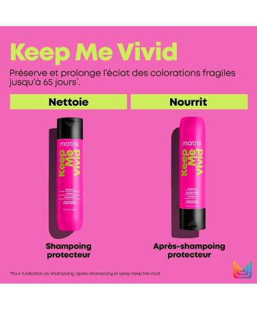 Matrix Shampoo for Colored & Damaged Hair Protects & Strengthens Sulfate-Free Keep Me Vivid 300ml - Buy Online on GoSupps.com