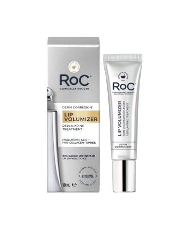 RoC Derm Correxion Lip Volumizer | Volumateur L vres Baume Repulpant l'Acide Hyaluronique & aux Peptides de Collag ne | 10 ml