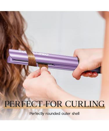 2-in-1 Hair Straightener and Curler - Round Flat Iron Combo for Curling and Straightening - Buy Online on GoSupps.com