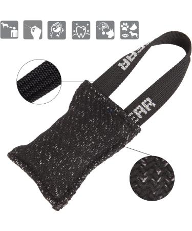 Dingo Gear Cotton-Nylon Mini Bite Sausage for Dog Training - 10x5 cm Black | International Shipping Available - Buy Online on GoSupps.com