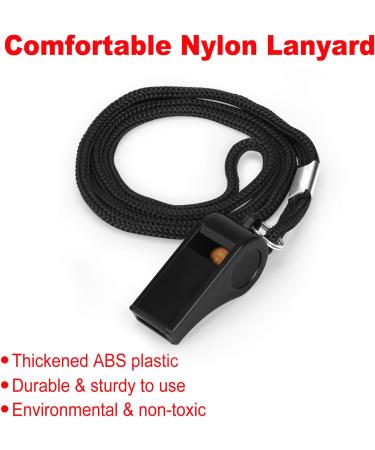 Fya Whistle - Professional Sports Whistle with Lanyard | Loud Clear Black Whistle for Coaches, Referees, and Officials - Buy Online on GoSupps.com