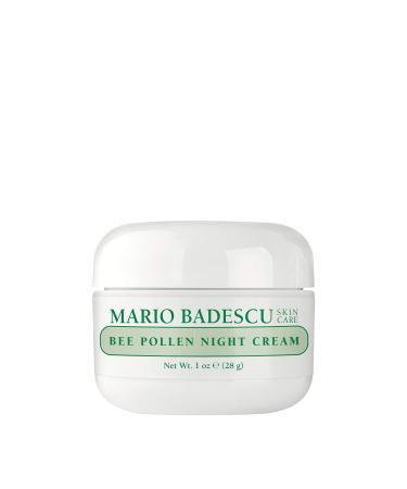 Mario Badescu Bee Pollen Night Cream for Women Anti Aging Overnight Face Cream Formulated with Smoothing Beeswax and Peanut Oil  Ideal for Combination  Dry or Sensitive Skin  1 Oz