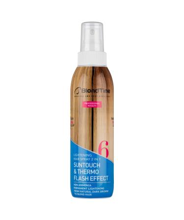 Suntouch & Thermo Flash Effect 2-in-1 Lightening Spray for Natural Dark Brown Hair to Blonde 200 ml 6