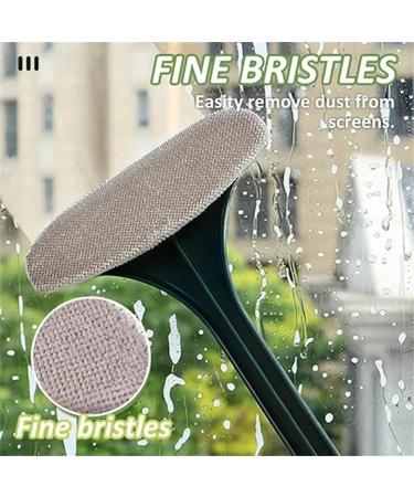Realistic 2 in 1 Mesh Cleaner Brush 2024 New Magic Window Cleaning Brush Multifunctional Screen Brush Extendable Window Screen Cleaning Brush with Scraper Wet & Dry Dual Purpose (Pink) - Buy Online on GoSupps.com