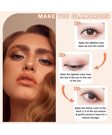 NVLEPTAP 10 Color Glitter Shimmer Eyeshadow Palette - Highly Pigmented Sparkle Makeup for Stunning Eyes - Buy Online on GoSupps.com
