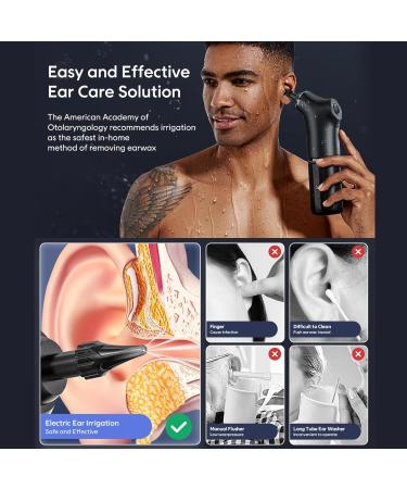 Ear Wax Removal Kit Portable Electric Ear Cleaner Water Powered Ear Cleaner for Effective Ear Wax Removal 4 Pressure Settings Ear Irrigation Flushing Kit for Home - Buy Online on GoSupps.com
