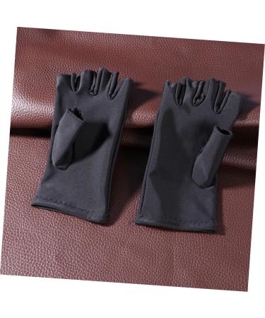 Angoily 5 Pair Gloves Manicure Glove Uv Shield Glove Anti Uv Glove Miss Electric Car Apparel M Black - Buy Online on GoSupps.com