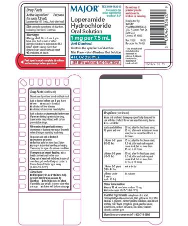 Loperamide Hydrochloride 1mg Anti-Diarrheal Oral Solution Mint Flavor - 4 fl oz - Buy Online on GoSupps.com