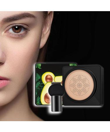 harayaa Air Cushion cc Cream Face Makeup Foundation BB Cream Mushroom Head Foundation for All Skin Types Waterproof Brighten Matte Concealer 20G Natural Color - Buy Online on GoSupps.com