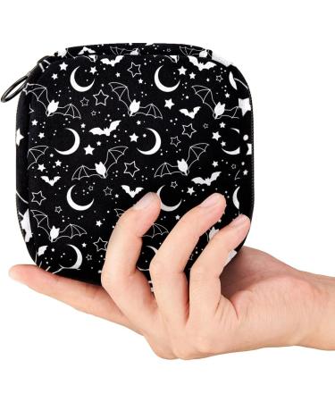 Sanitary Napkin Storage Bag Portable Period Bag for Women Teen Girls Halloween Pattern Menstrual Cup Pouch Nursing Pad Holder (Multicolor) Color 7 - Buy Online on GoSupps.com