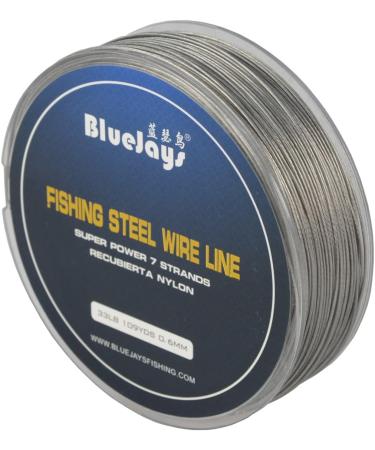 Stainless Steel Leader Wire | 100m 33lb 0.6mm Nylon Coated | 1x7 Super Soft Fishing Line - Buy Online on GoSupps.com