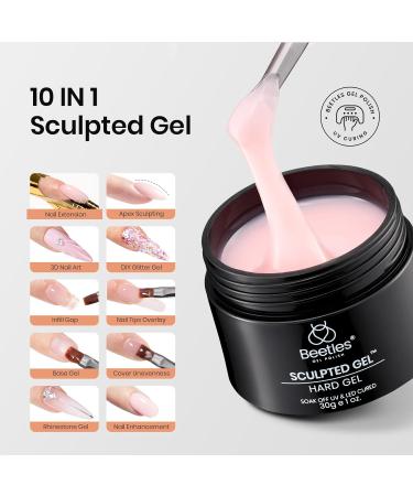 Beetles Builder Gel for Nails - 10 in 1 Nail Kit (30g) | Clear Nude & Pink Hard Gel | Nail Extension & Art | DIY Manicure Gift - Buy Online on GoSupps.com