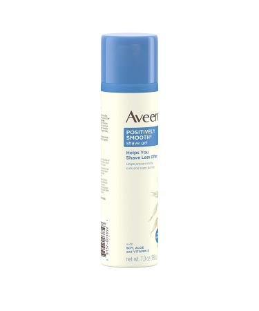Aveeno Positively Smooth Shave Gel with Soy, Aloe & Vitamin E - Prevent Nicks, Cuts & Razor Bumps - 7 oz (Pack of 3) - Buy Online on GoSupps.com