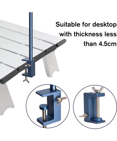 TOBWOLF Portable Camping Folding Lamp Pole - Collapsible Aluminum Lantern Stand for Picnic, Hiking, Fishing - Outdoor Hanging Light Holder Stick - Lightweight & Portable - Blue - Buy Online on GoSupps.com