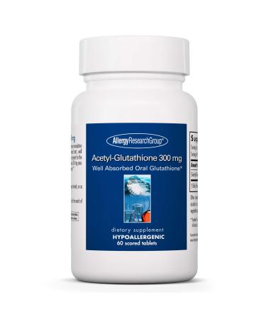 Allergy Research Group Acetyl-Glutathione - S-Acetyl-L-Glutathione Well Absorbed Oral Glutathione Immune Support 300 mg Supplement - 60 Count