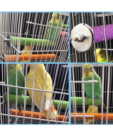 PINVNBY Parrot Bird Bath Box with Perches Stand - Ideal for Small Birds - 5 PCS Random Color - Buy Online on GoSupps.com