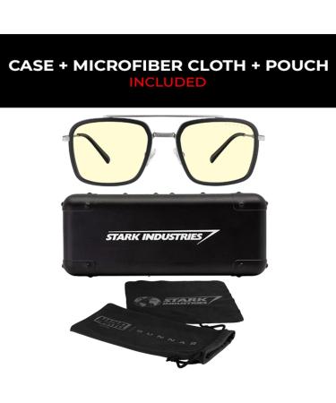 Gunnar Men's Stark Industries Blue Light Blocking Glasses - Amber (Pack of 1) | International Shipping Available - Buy Online on GoSupps.com