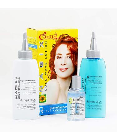 Caring Magic Cold Wave Lotion Formula R for Resistant Hair Perm - Volumizing, Natural Curls & Curly Permed, Beautiful Texture - Long Lasting Results - Buy Online on GoSupps.com