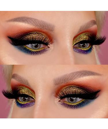 GD POLULASH 6D Long 25mm Faux Mink False Eyelashes - 20 Pairs | Wispy Dramatic Volume | Thick Big Strip Eyelashes Bulk - Buy Online on GoSupps.com