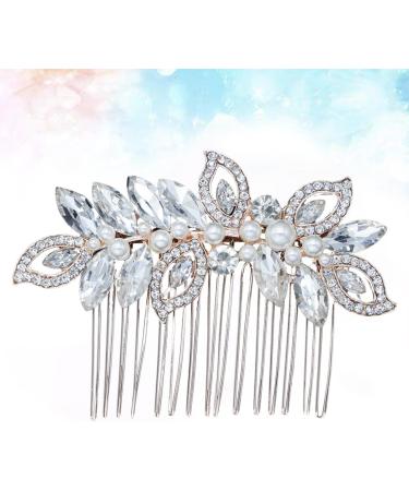 Beaupretty 1pc hair barrettes for women bridal hair barrette hair accessories for women wedding bride headpieces for wedding rhinestone hair accessories hair comb European and American Miss - Buy Online on GoSupps.com