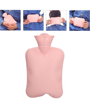 Portable Rubber Heat Bottle - Pink Pressure-Proof & Large Contact Area for Warm Feet in Dorms - Buy Online on GoSupps.com