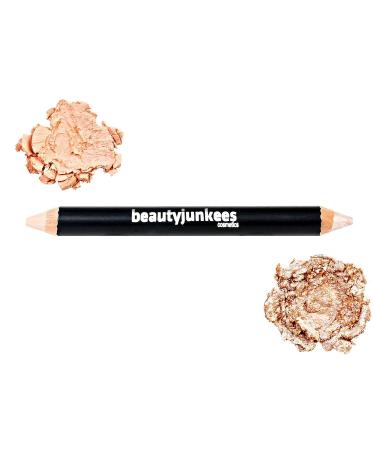 Eye Brightener Stick Highlighter & Eyebrow Concealer Duo Pencil - Cool Beige Brow Crayon for Matte Definition and Inner Corner Highlighting - Gluten, Paraben, and Cruelty-Free - Buy Online on GoSupps.com