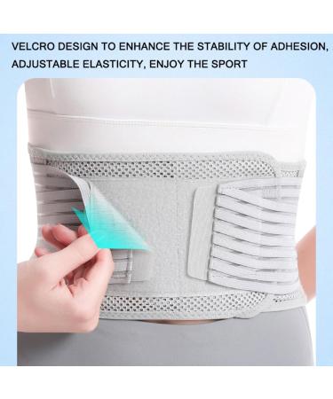 Adjustable Lower Back Support Belt for Men & Women - Anti-Skid Lumbar Support for Herniated Disc & Sciatica - Gray XL (43.3-47.2 Inch - Buy Online on GoSupps.com