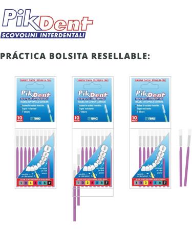 Buy Interdental Brushes with Coated Steel Core - Size 2 Purple 0.5mm | Tynice Bristles - 10 Gr - International Shipping Available - Buy Online on GoSupps.com