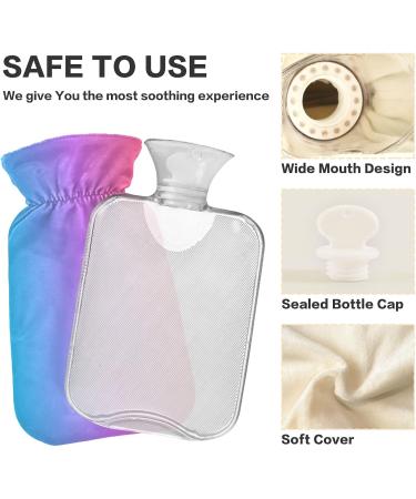 Blue-Red Gradient Heat Bottle | 1L Hot Water Bottle for Pain Relief | Ideal for Women Girls & Children - Buy Online on GoSupps.com