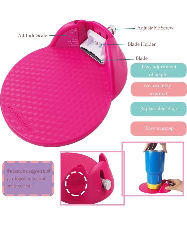 WHITEMOON Cup Edging Tool  Tumbler Fabric Cutter for DIY Craft  Tumbler Edge Trimmer Cutting Tool (Hotpink) - Buy Online on GoSupps.com