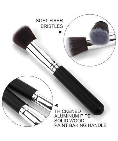 Flat Top Kabuki Foundation Brush - Seamless Makeup Application Tool for Liquid Cream & Powder - Ideal for Buffing & Blending | International Shipping Available - Buy Online on GoSupps.com