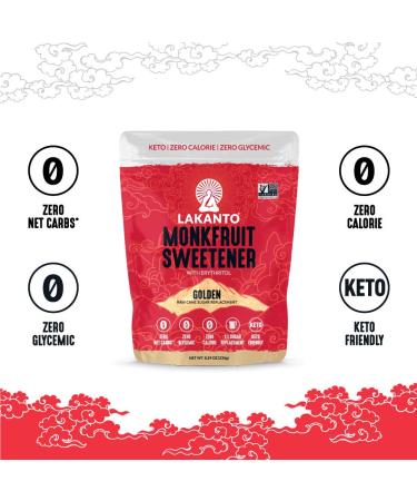 Lakanto Monkfruit Sweetener with Erythritol - Golden 8.29 oz (235 g) | Low-Calorie Sugar Alternative - Buy Online on GoSupps.com