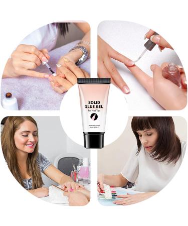 Strong Nail Glue Gel - Soft Nail Gel with Hard Resistant Gel - 30ml Sculpting Gel Non-Stick Strong Adhesion for Women - Buy Online on GoSupps.com