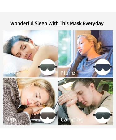 Cozicroo 3D Contoured Sleep Eye Mask - Adjustable Strap, Cotton Material, Cyan Color - Achieve Total Darkness for Better Sleep - Buy Online on GoSupps.com