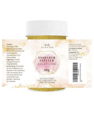 Buy Edible Glitter for Drinks & Food | 10g Tortendeco Gold Dust for Cakes Fondant & Chocolate Decoration - Buy Online on GoSupps.com